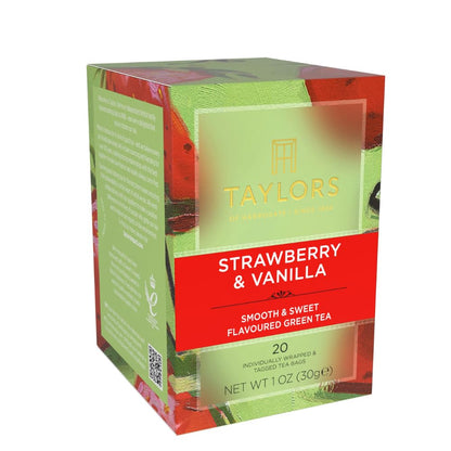 Taylors of Harrogate Strawberry & Vanilla Green Tea, 20ct (Pack of 1)
