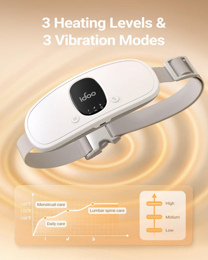 iDOO Cordless Heating Pad for Menstrual Cramps, Lightweight & Portable