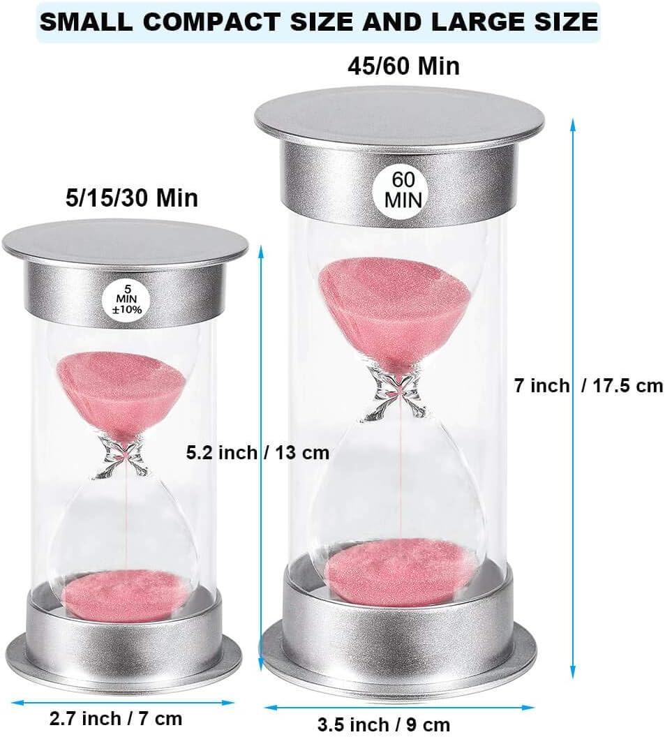 2 Minute Hourglass Sand Timer with Suction Cup,Unbreakable Sucker Sand Clock Timer 2 min,Plastic Mini Sand Watch,Rotatable Reloj De Arena for Kids Toothbrush(Blue)