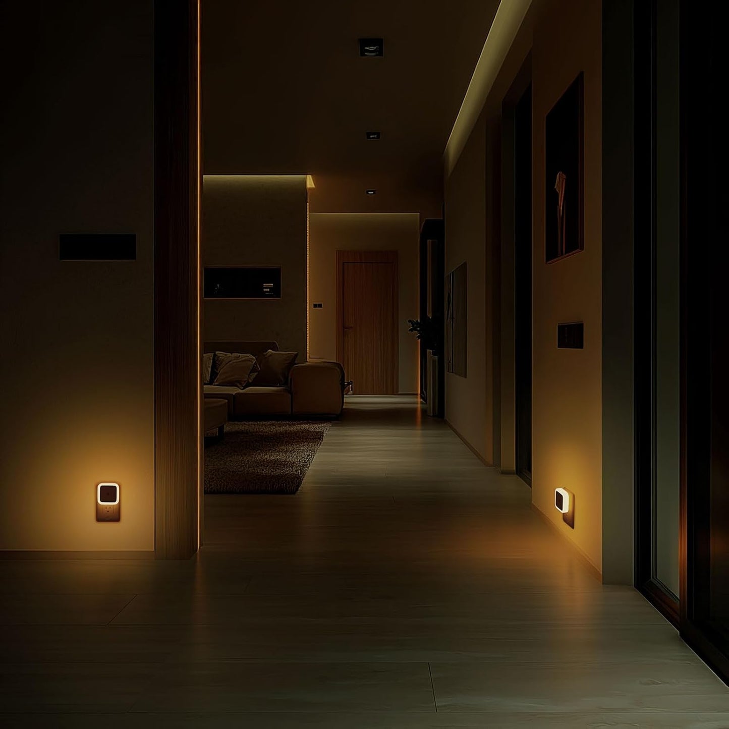 Sujeet Night Light, Night Lights Plug into Wall,Nightlight Plug in Night Light, Dusk to Dawn Night Lamp Led Night Lights for Adults Bedroom, Bathroom, Hallway (Amber)