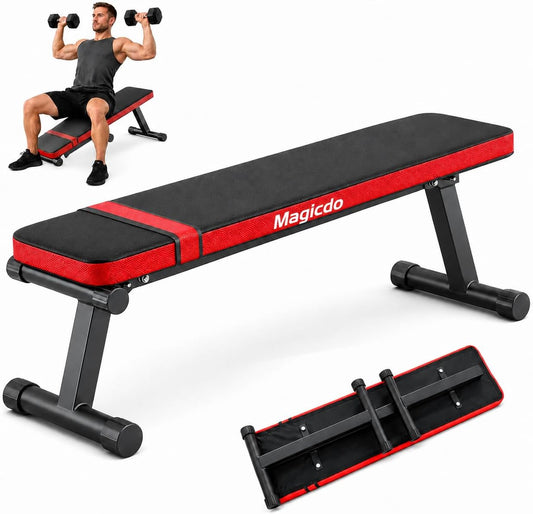 Folding Weight Bench Flat Workout Bench for Home Fitness