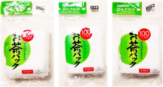 3x100pcs Disposable Filter Bags for Loose Tea -Hard type