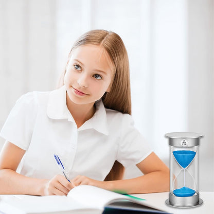 2 Minute Hourglass Sand Timer with Suction Cup,Unbreakable Sucker Sand Clock Timer 2 min,Plastic Mini Sand Watch,Rotatable Reloj De Arena for Kids Toothbrush(Blue)