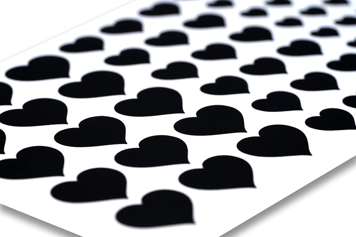 Blocked Original Vinyl Webcam Cover Stickers | Restickable & Stackable Privacy Covers | for All Camera-endable Devices | 3-Sizes | 57 Black Tabbed (Muted Matte)
