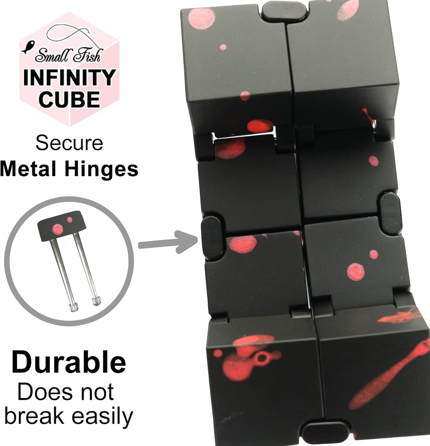 Infinity Cube Sensory Fidget Toy, EDC Fidgeting Game for Kids and Adults, Cool Mini Gadget Best for Calming and Stress Relief and Kill Time, Autism Toys Dementia Gift Stocking Stuffers
