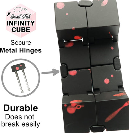 Infinity Cube Sensory Fidget Toy, EDC Fidgeting Game for Kids and Adults, Cool Mini Gadget Best for Calming and Stress Relief and Kill Time, Autism Toys Dementia Gift Stocking Stuffers