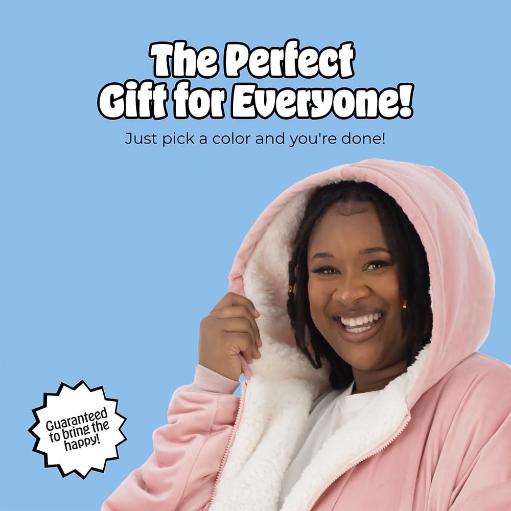 THE COMFY Original | From Shark Tank | Patented | Oversized Sherpa Wearable Blanket Hoodie| Gift for Women & Men | One Size