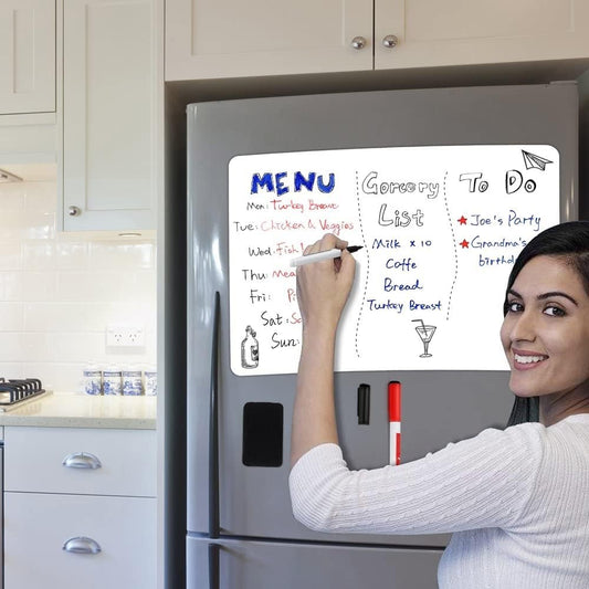 Magnetic Dry Erase Board Fridge Whiteboard Sheet 20"x13"
