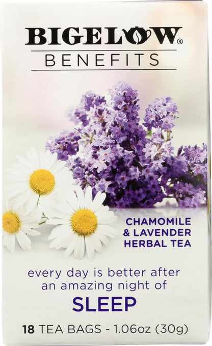 Bigelow Benefits - Chamomile & Lavender Herbal Tea, Pack of 3