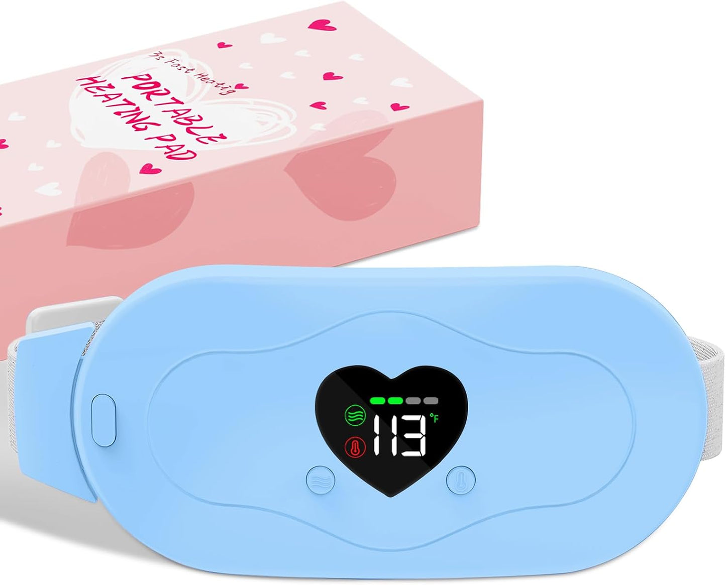 Glyduny Portable Heart Heating Pads, Electric Cordless Heat Pad