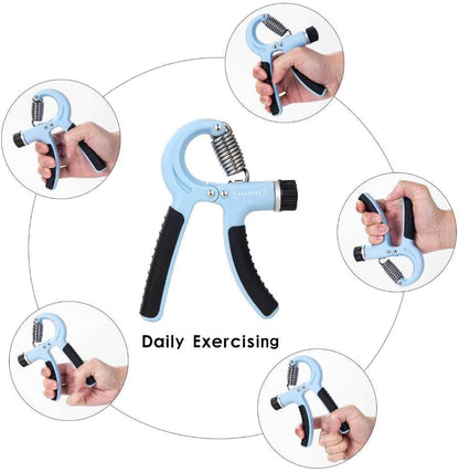 Grip Strength Trainer-2 Pack Hand Grip Strengthener Adjustable Resistance Range 20-90 lbs Non-Slip Hand Grip, Hand Gripper Exerciser, Wrist Strengthener for Forearm Grip Workout