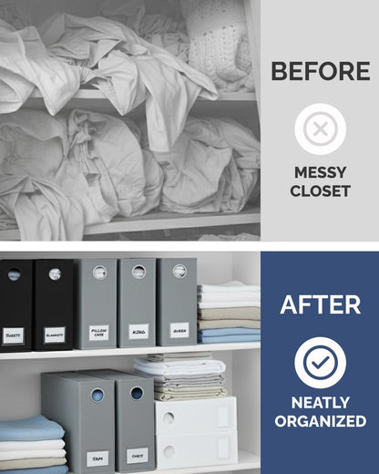 Sheet Organizers - Foldable Sheets Set Organizer - King/Queen - Grey