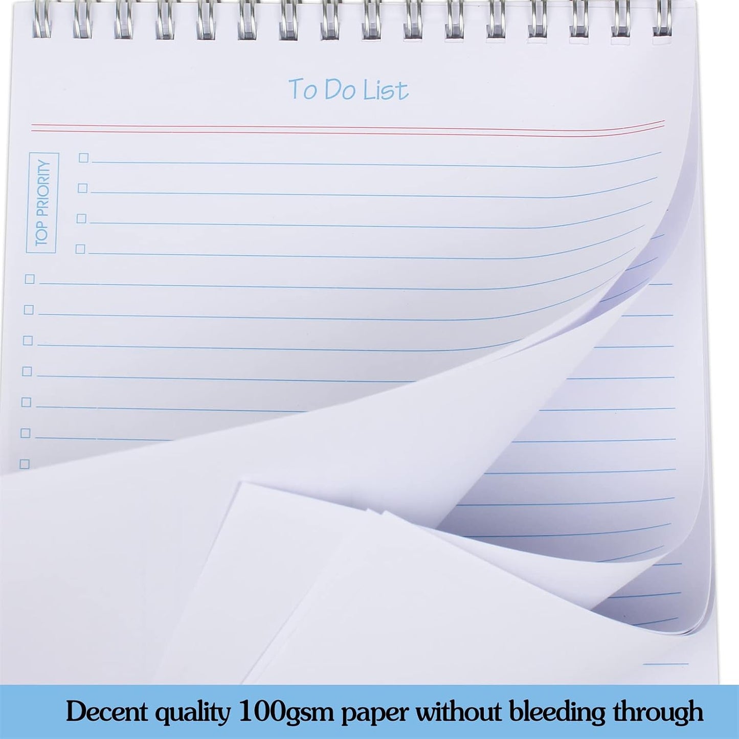 to Do List Notepad 3pcs/Set - Daily Planner Notepad Undated 60 Sheets Tear Off, 5.5" x 8.3" Planning Pad Checklist Productivity Note Pad for Work and Personal Organized