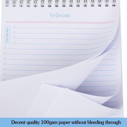 to Do List Notepad 3pcs/Set - Daily Planner Notepad Undated 60 Sheets Tear Off, 5.5" x 8.3" Planning Pad Checklist Productivity Note Pad for Work and Personal Organized