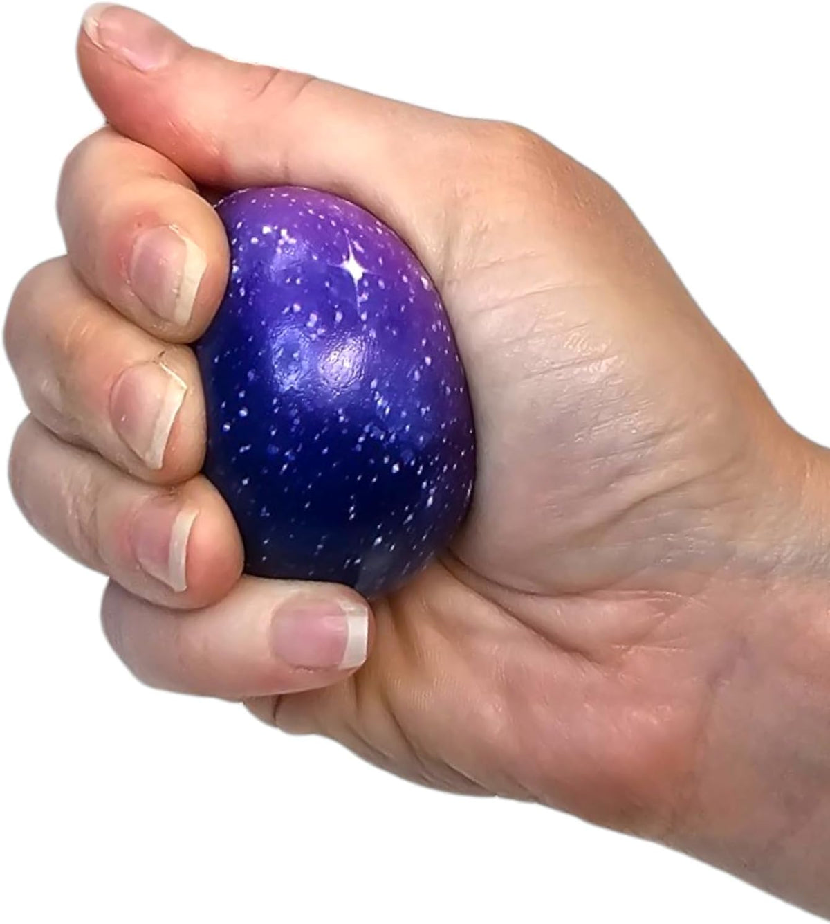 Zugar Land Galaxy Foam Stress Relief 2" Balls (4 Pack) Squeeze Relaxable Stress Relief for Kids and Adults Calming Figdet Toy Autism ADHD Fun Soft Toys for Party Favors (4 Balls)