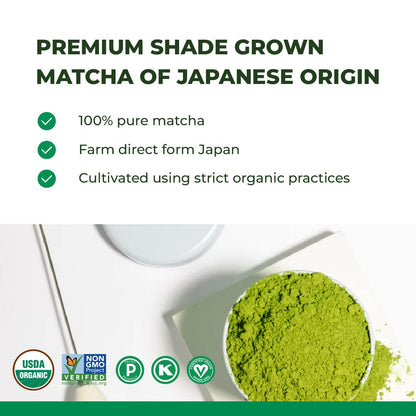 Tenzo Matcha Green Tea Powder, Organic Cafe Sweetened Matcha Latte Green Tea Powder, Ceremonial Barista Crafted Mix - Authentically Japanese - Matcha Latte Mix (35.27 Ounce)