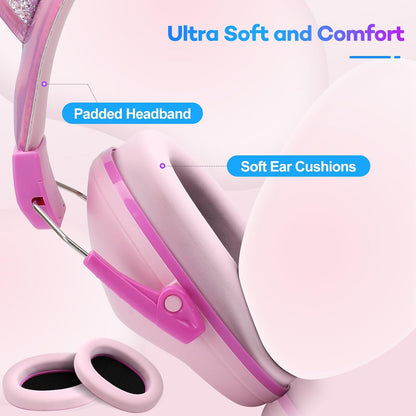 Noise Cancelling Headphones for Kids, Kids Ear Protection 28dB SNR Noise Reduction Ear Muffs for Toddler/Children, Noise Cancelling Headphones Hearing Protection for Fireworks/Monster Truck