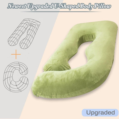 60 Inch Pregnancy Pillow for Sleeping, Extra Large U Shaped Body Pillow, Maternity Pillow for Pregnant Women with Velvet Cover (Dark Grey)