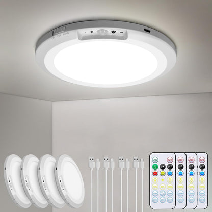 Rechargeable Ceiling Light with Remote, 10000mAh