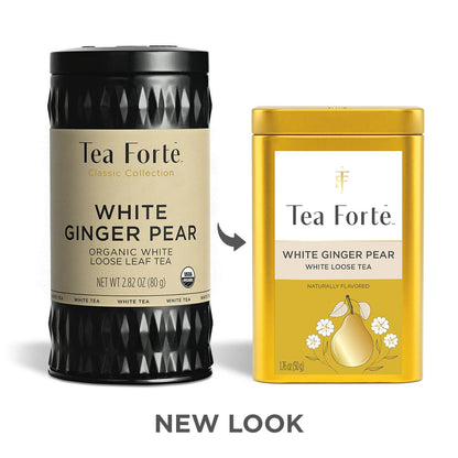Tea Forte White Ginger Pear Loose Leaf Tea Canister