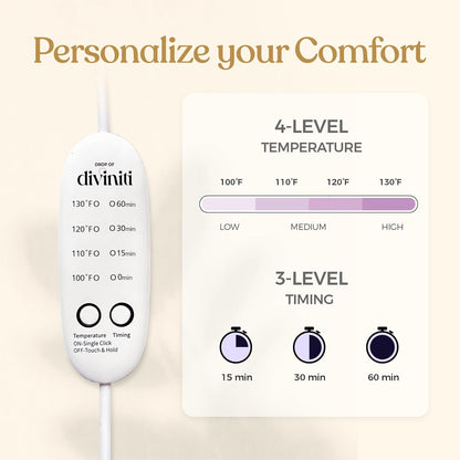 Heated Eye Mask for Dry Eye Relief - Stye Treatment, Warm Compress for Eyes, Sinus Mask, Electric Warming Patch - Champagne