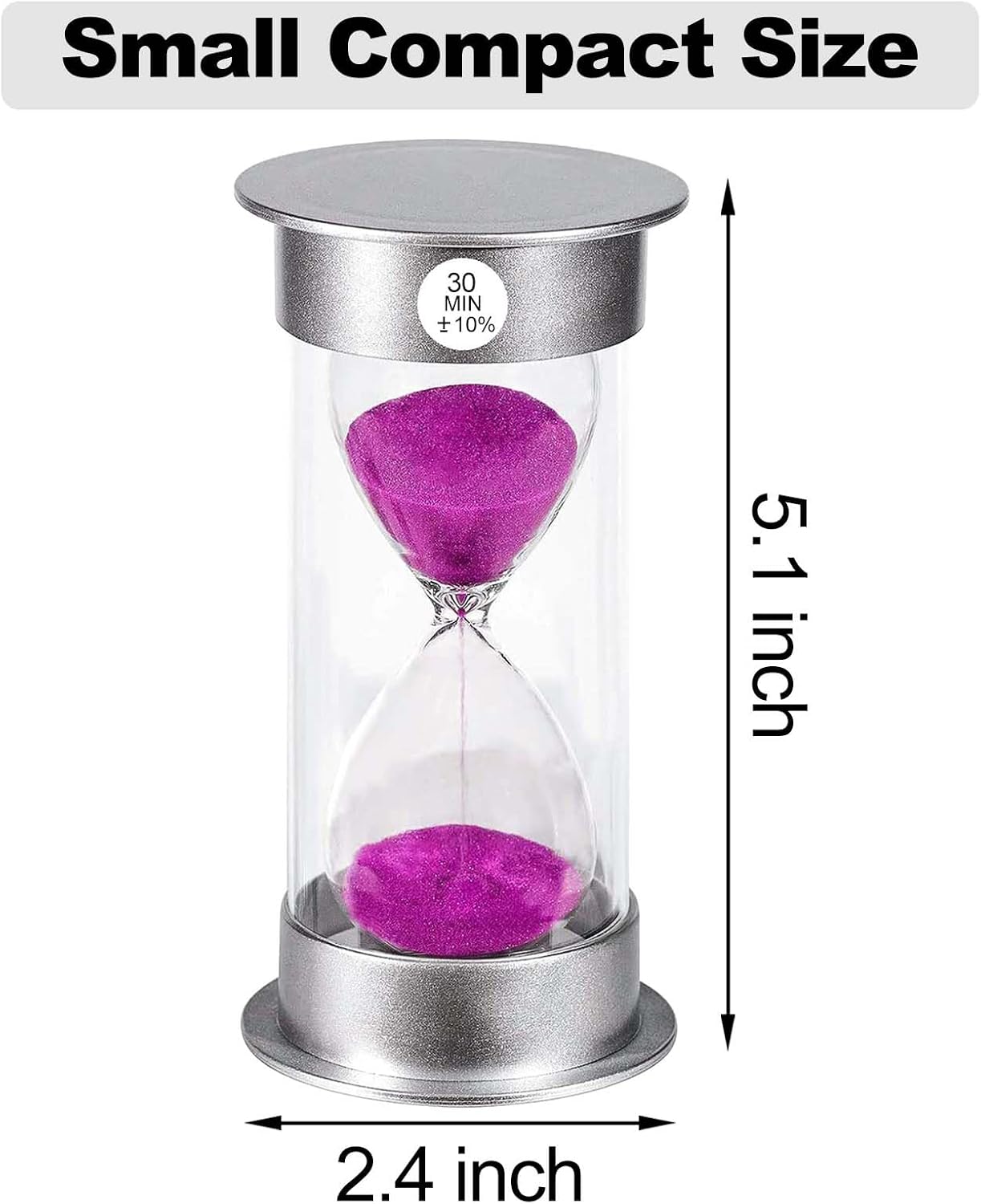 2 Minute Hourglass Sand Timer with Suction Cup,Unbreakable Sucker Sand Clock Timer 2 min,Plastic Mini Sand Watch,Rotatable Reloj De Arena for Kids Toothbrush(Blue)