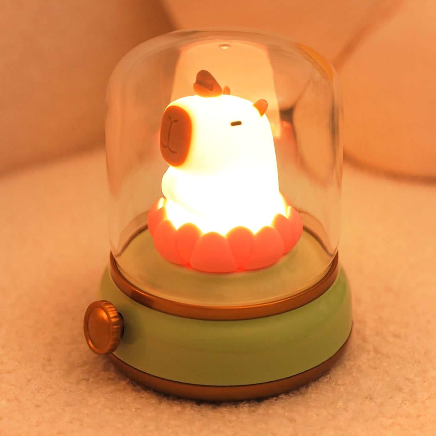 WANIDEA Flameless Candles Lamp, Led Candles,Cute Kerosene Lamp,Silicone Flame Amber Light,Adjustable Dimmable Rechargeable Night Light for Kids,Girls,Teenager Kids Bedroom Christmas