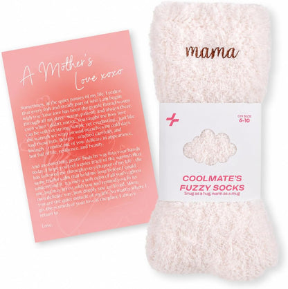 COOLMATE Fuzzy Socks for Women Gift Box – Cozy Soft Cloud Socks for Spa Home, Mother’s Day Gifts for Mom Grandma