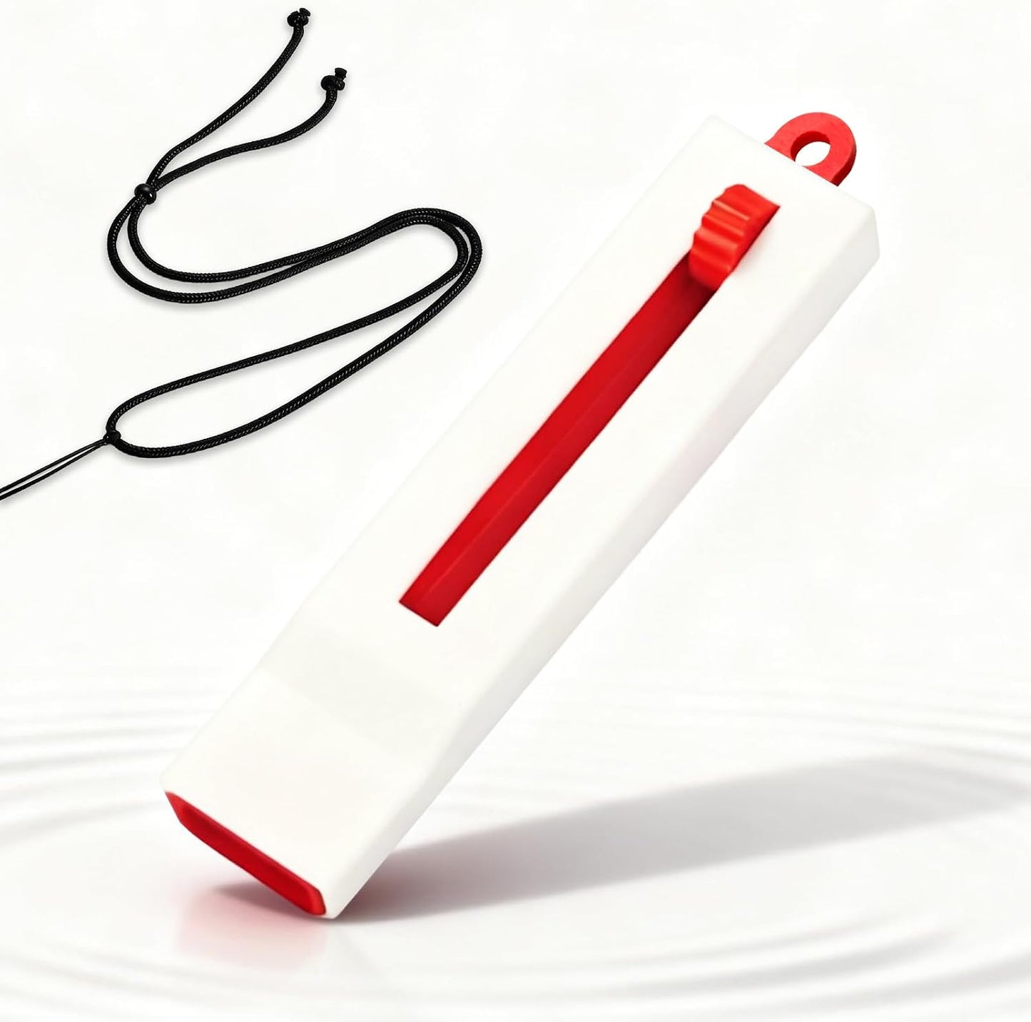Varihum&Innvox Vocal Trainer Better Voice Vocal Trainer for Singing Voice Adjustable Resistance Breathing Training Whistle for Speech Warm-Up (Red)