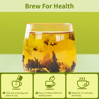 Liver Detox Tea, Chinese Kidney and Liver Cleanse Detox Herbal Tea Support Kidney Healthy Function with 11 Precious Ingredients Formula (1 Pack/15 Bags)
