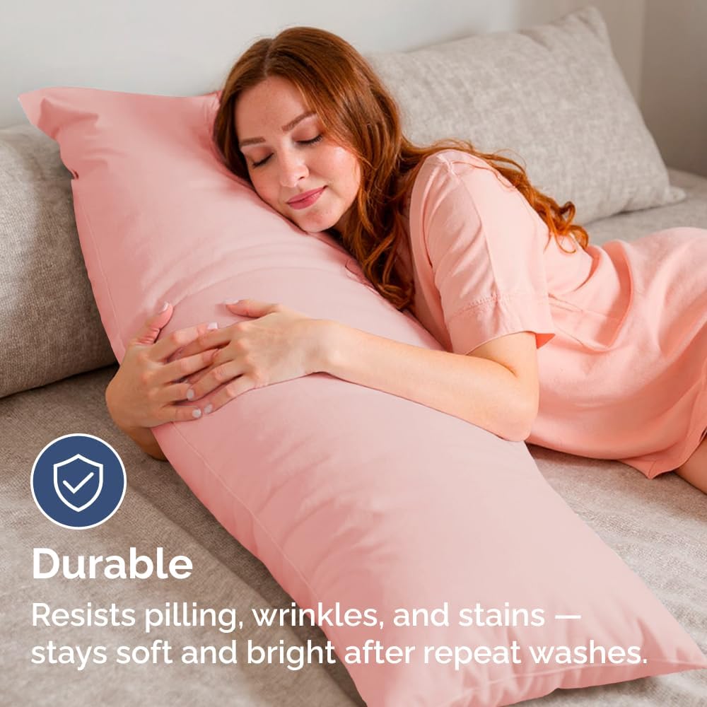 Standard Pillow Cases Set of 10 - Ultra Soft Hotel Quality Pillowcase Covers - Comfy, Cozy & Wrinkle Free - Shrink, Stain and Fade Resistant - Machine Washable Pillow Protectors - 10 Pcs Set - White - Colors B