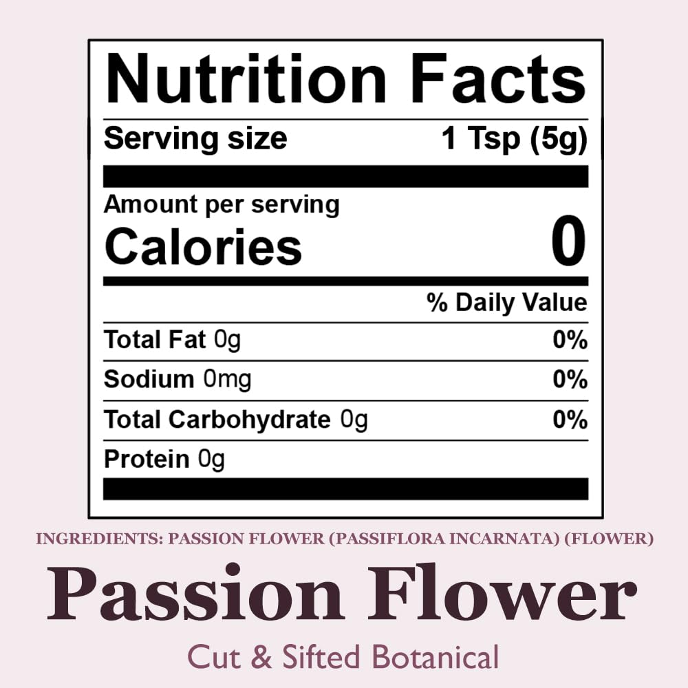 Positively Botanicals, Organic Passion Flower, Loose Leaf, 16 Ounce