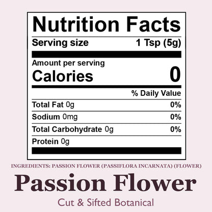 Positively Botanicals, Organic Passion Flower, Loose Leaf, 16 Ounce