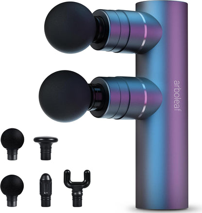 arboleaf Massage Gun Deep Tissue, Balance of Power & Portability Full-Metal Percussion Massager with Silent Brushless Motor - Ultra-Quiet Pocket-Sized for Athletes Back Pain Relief Home Office Travel