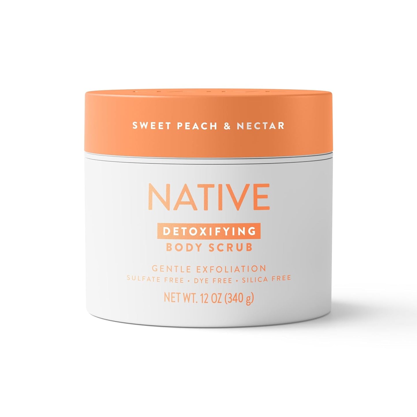 Native Coconut & Vanilla Exfoliating Body Scrub for Women & Men, 1 Wash to Soft, Smooth Skin, Gently Exfoliates Even Sensitive Skin, Clean Formula, Enhances Skin Radiance, Free of Silica, 12 oz