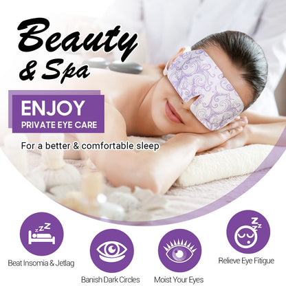 16 Packs Steam Eye Masks for Dry Eyes, Self Heating Warm Compress for Eyes Fatigue & Puffiness Relief, Disposable Heated Eye Mask Travel Essentials, Spa Relaxation Set for Women Christmas, Unscented