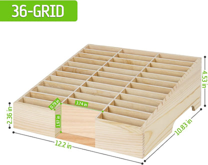 36 Slots Cell Phone Holder Classroom, Wooden Phone Lock Box