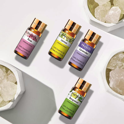 PHATOIL 15PCS Essential Oils Gift Set - Premium Quality 100% Natural Pure Essential Oils for Aromatherapy Diffuser Yoga Home Office Soap Candle Making- 5ml/Bottle