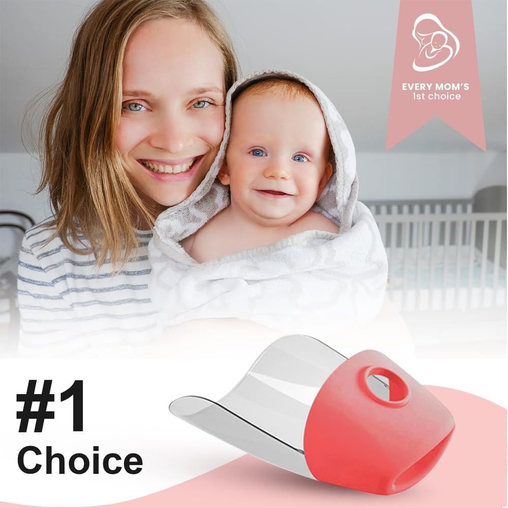 Bath Helper - Bath Tub Faucet Extender - Guides Water Directly from Faucet to Baby Bath Tub Without Excessive Water Waste and Splashing (Clear White)