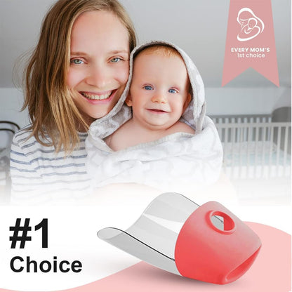 Bath Helper - Bath Tub Faucet Extender - Guides Water Directly from Faucet to Baby Bath Tub Without Excessive Water Waste and Splashing (Clear White)