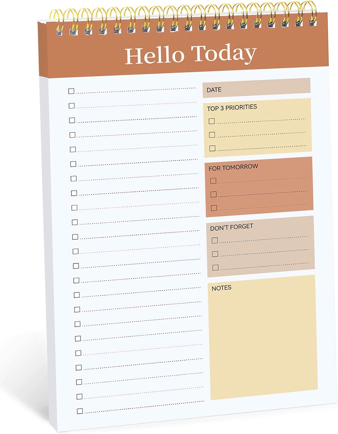 Taja To Do List Notepad - To Do List Notebook for Work with 52 Sheets, 9.8" x 6.5", Undated Daily Planner Perfect for Daily Tasks and Goal Setting, Notepad Suitable for Office, Home & School - Violet Dream