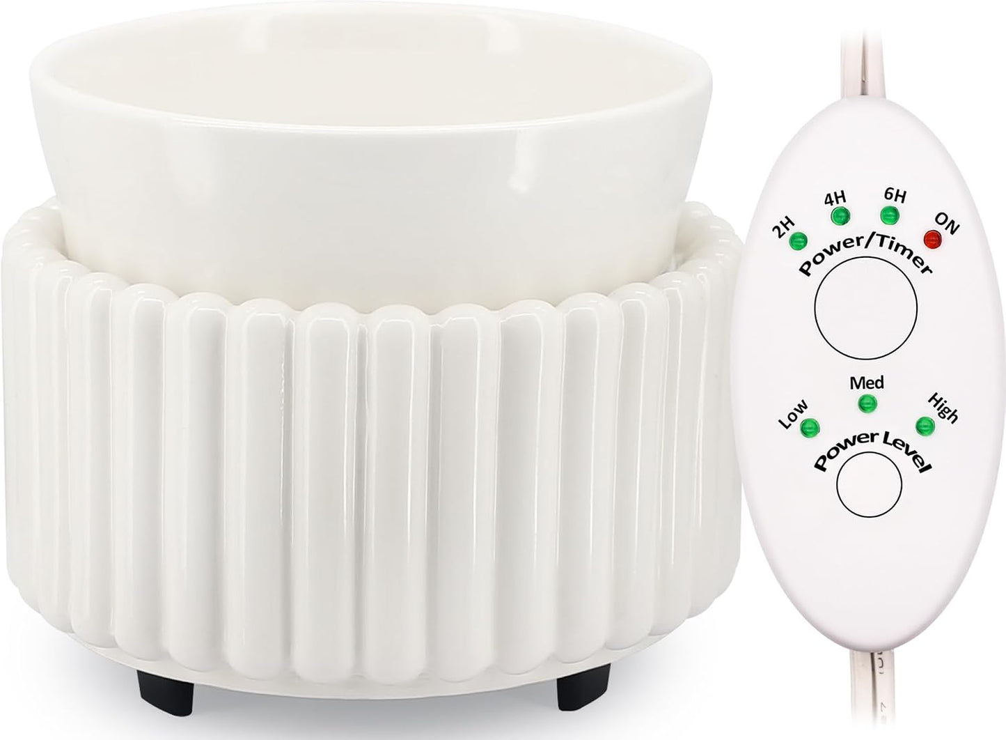 VICTORIA AROMA Ceramic Wax Melt Warmer 3-in-1 Candle Wax Warmer for Scented Wax Melter Electric Fragrance Wax Burner for Home Office Bedroom Gift & Decor…