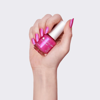 Dazzle Dry Mini Kit 4 Step System - Prima Ballerina, a sheer and milky delicate pink that makes a beautiful French base. (5 Piece Kit / 5 Manicures)
