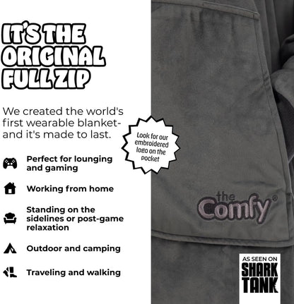 THE COMFY Original | From Shark Tank | Patented | Oversized Sherpa Wearable Blanket Hoodie| Gift for Women & Men | One Size