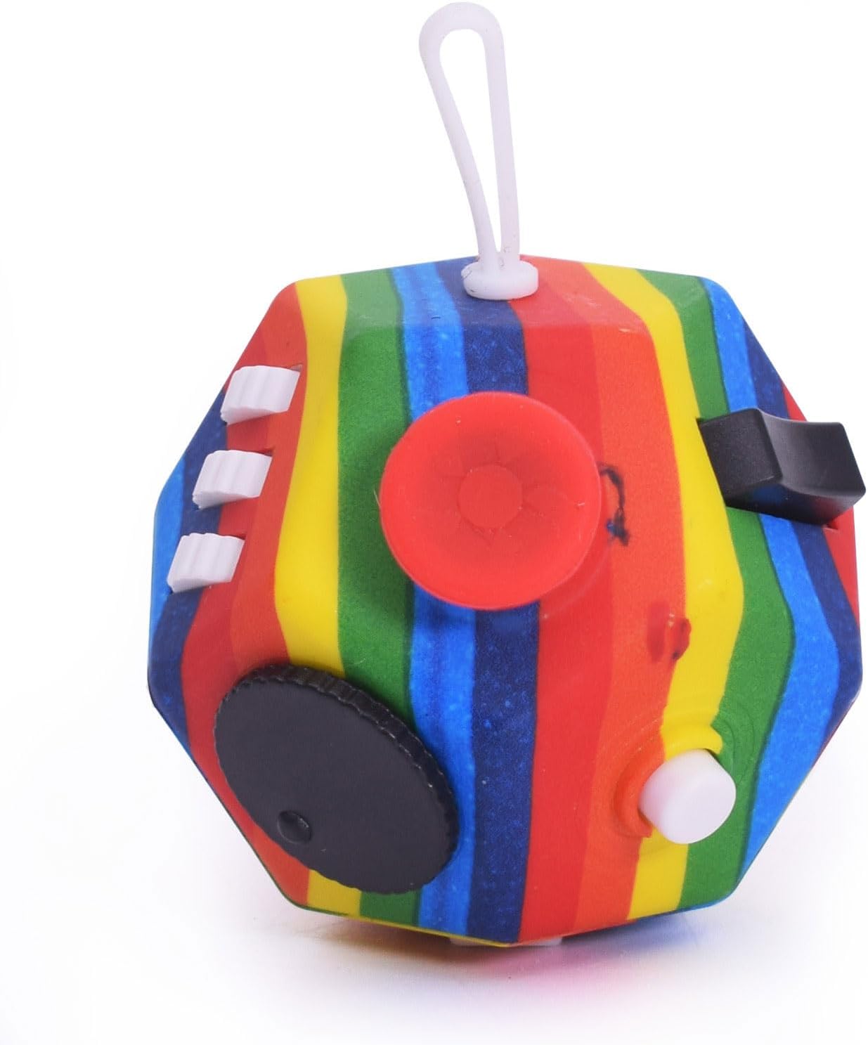 UOOEFUN Small Fidget Toys,12 Sided Fidget Toys,Mini Cube Toys Relief Stress,Autism and Anxiety Depression Anti for Kids Adults Improve Focus (Grey)