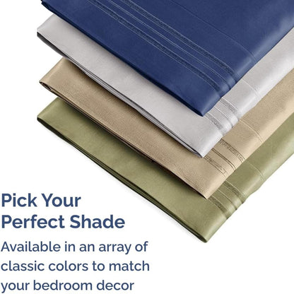 Standard Pillow Cases Set of 10 - Ultra Soft Hotel Quality Pillowcase Covers - Comfy, Cozy & Wrinkle Free - Shrink, Stain and Fade Resistant - Machine Washable Pillow Protectors - 10 Pcs Set - White - Colors A