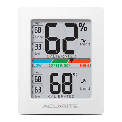 AcuRite Humidity Meter Hygrometer and Indoor Thermometer, Hygrometer