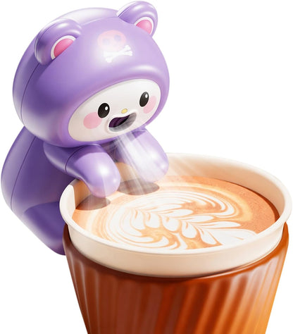 Clip-On Food Table Fan for Noodle Coffee Tea (Purple)