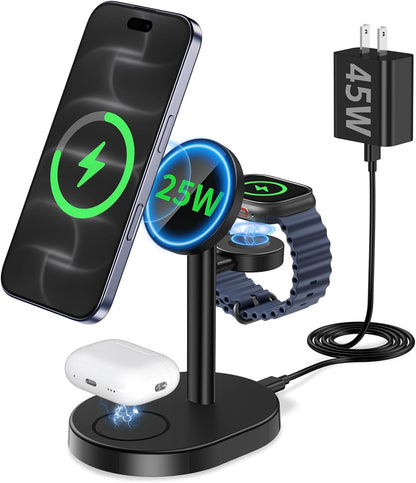 Mag-Safe Charger 3 in 1 Charging Station for iPhone Apple Watch AirPods