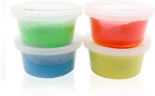 Therapy Putty Resistive Hand Exercise Kit, Set of Four Strengths, 2 Ounce, Exerciser for Occupational and Physical Therapy (4-Pack)